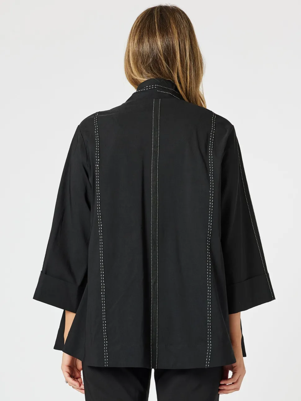 Tribeca Stitch Detail Jacket - Black