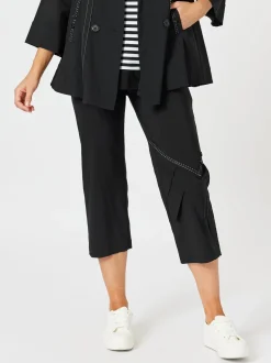 Tribeca Stitch Detail Pant - Black