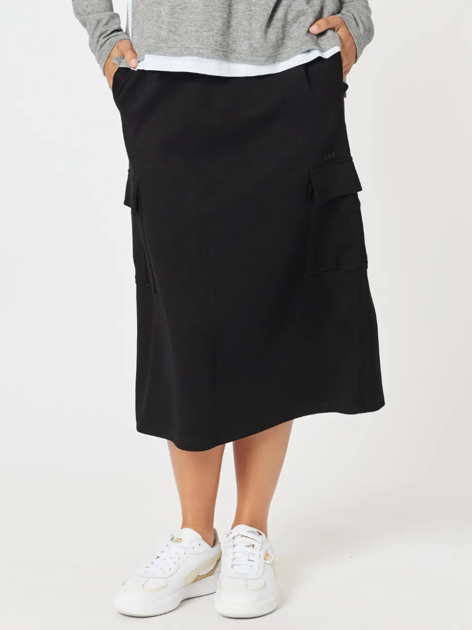 Urban Cargo Skirt - Black