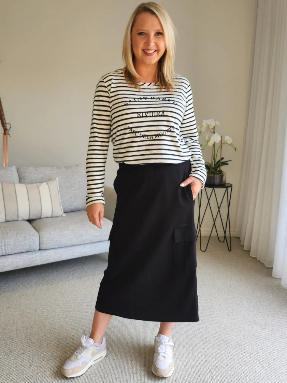 Urban Cargo Skirt - Black