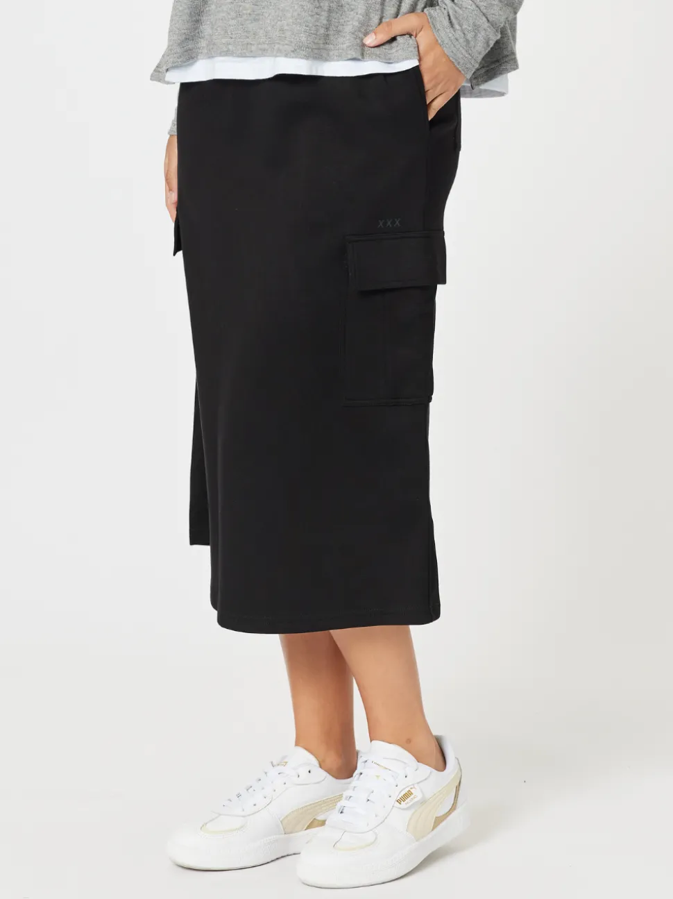 Urban Cargo Skirt - Black