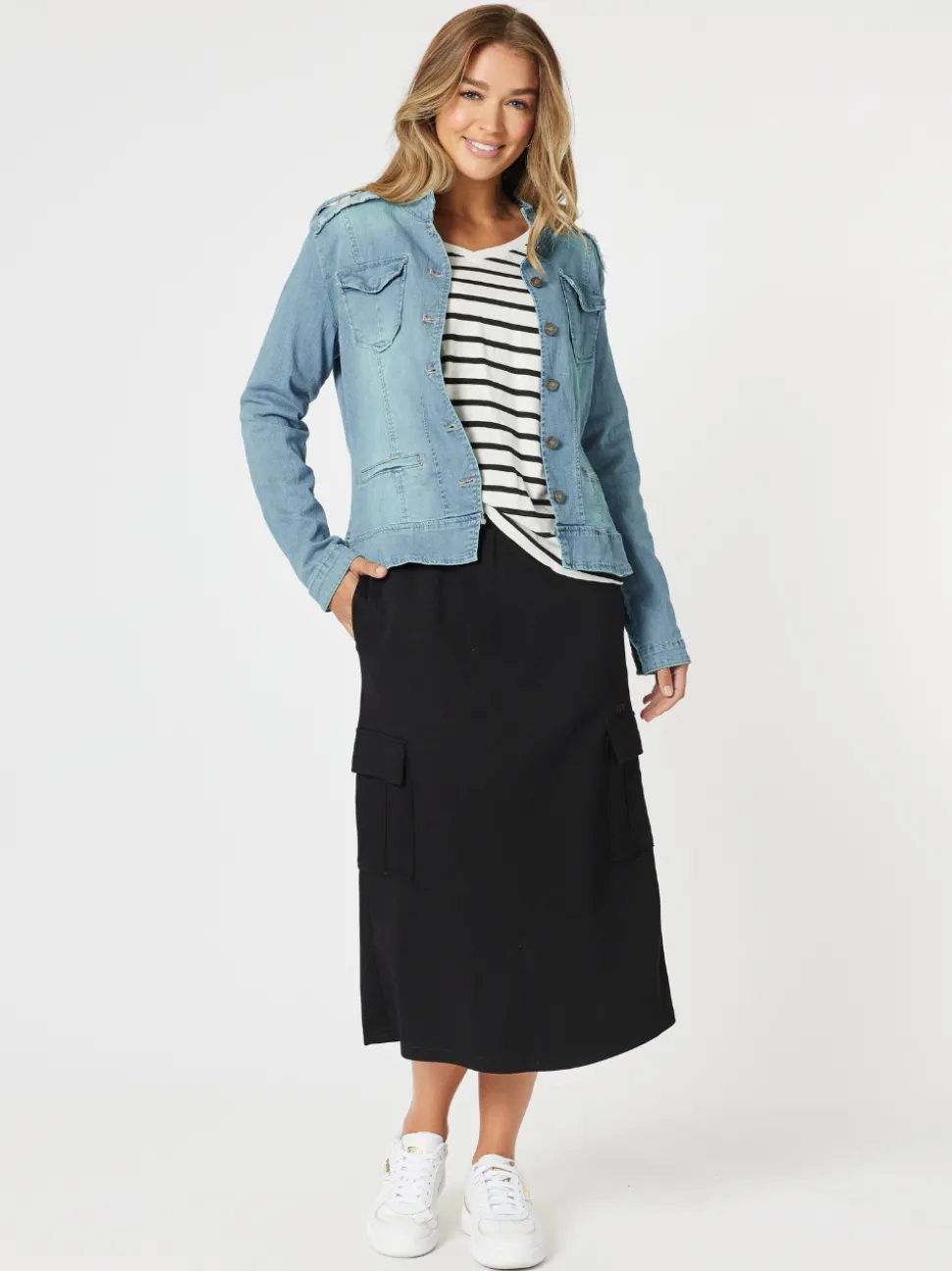 Urban Cargo Skirt - Black