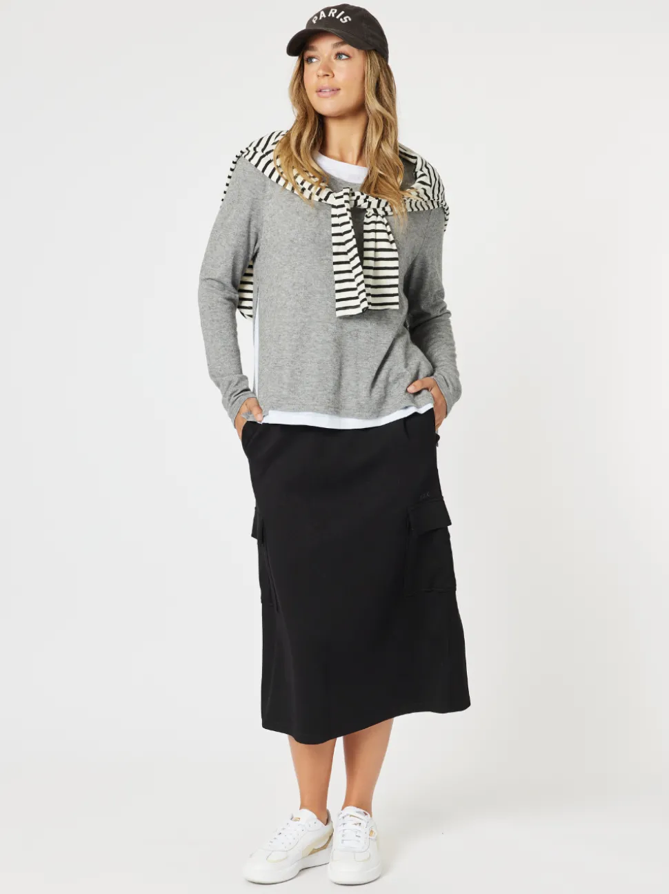 Urban Cargo Skirt - Black