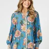 Vintage Rose Floral Print Shirt - Multi
