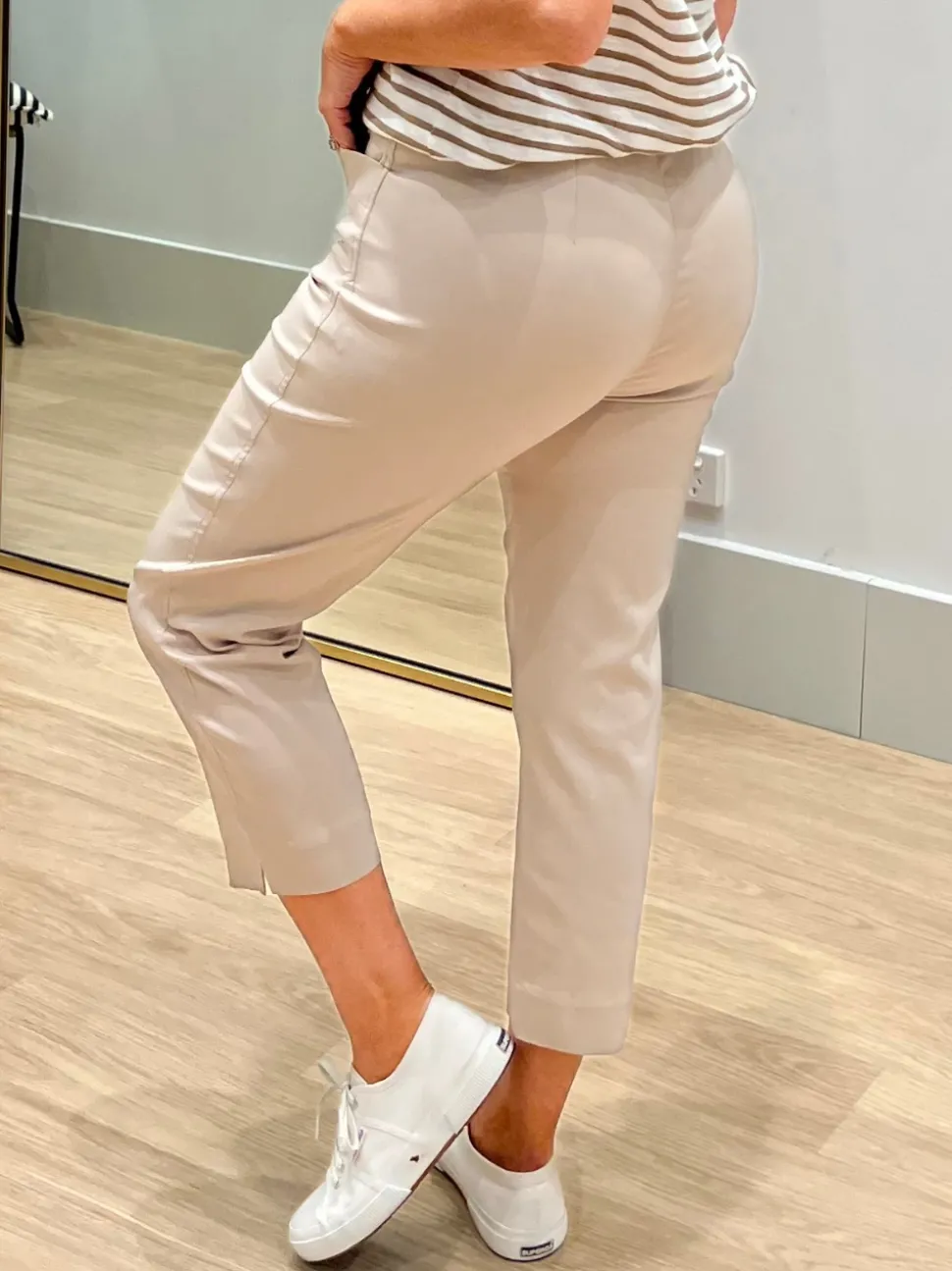 Zara Stretch Pant - Natural