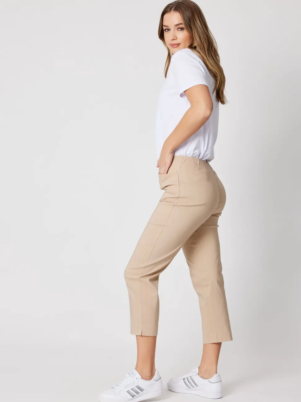 Zara Stretch Pant - Natural
