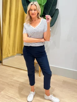 Zara Stretch Pant - Navy