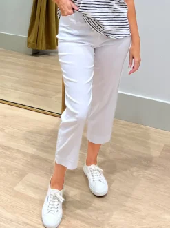 Zara Stretch Pant - White